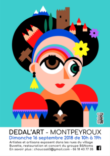 Affiche Dedal'Art 2018 (crédit Nokat)