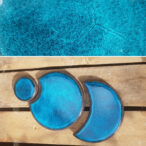 Dessous-de-plats en lave émaillée collection Trio par L'île o Pierres.