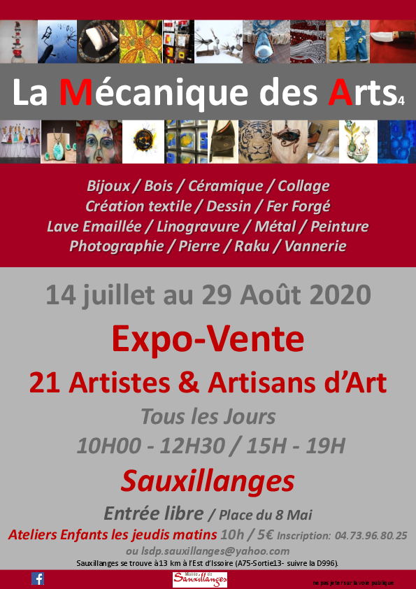 Affiche la Mécanique des Arts 2020.