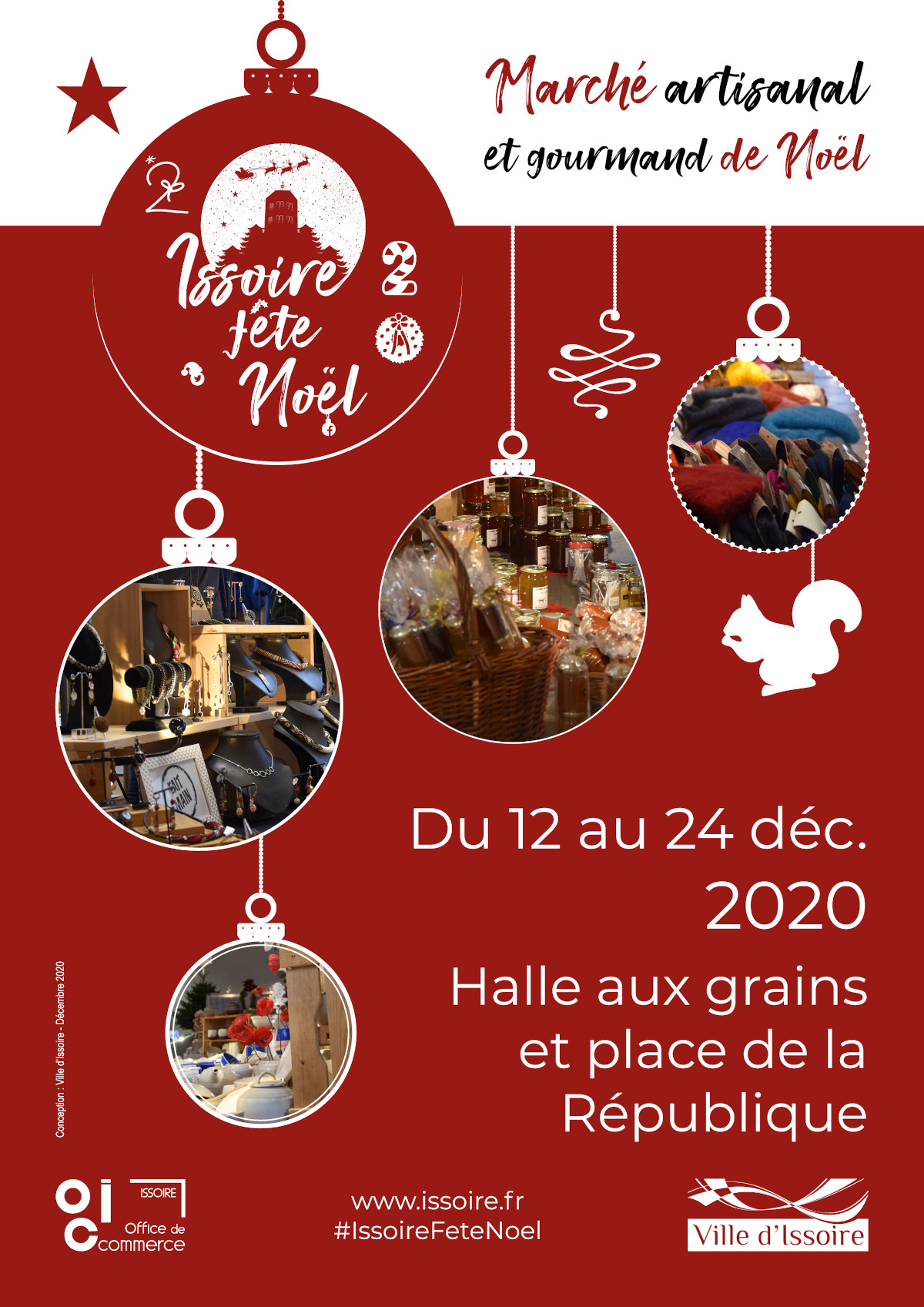 Affiche des animations de Noël 2020 à Issoire