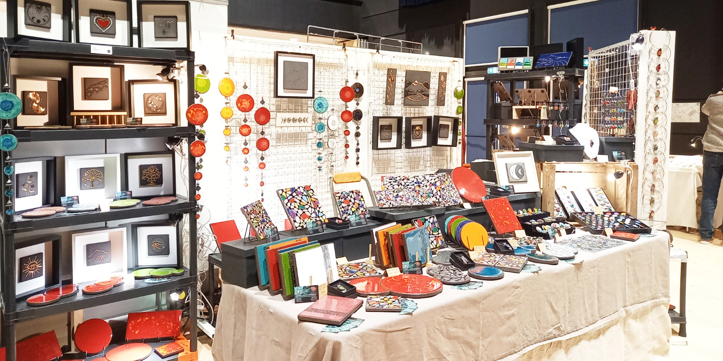 L'atelier L'île o Pierres au marché de Noël de Cébazat 2024