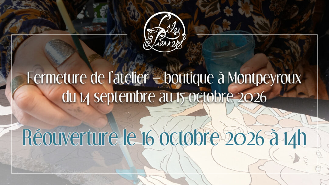 Réouverture de l'atelier - boutique à Montpeyroux le vendredi 16 octobre 2026 à 14h (photo L'île o Pierres).